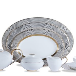 GRAND SET FOR 6 BONE CHINA TEA SET